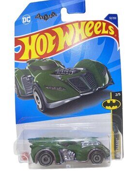2022 Hot Wheels Batman: Arkham Asylum Batmobile 32/250 Batman 2/5 Green Variant